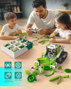 5in1 STEM AI Robot Toys Building Set, 478Pcs APP & Remote Control Engineering Erector Blocks for Kids Age 6-8, Coding Interactive Educational Christmas Birthday Gift for 10-12 Year Boys & Girls
