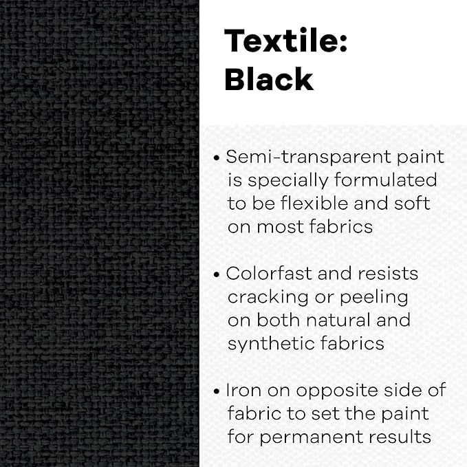 Jacquard Textile Paint 8 Oz Black