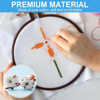 Cross Stitch Fabric 14 Count Aida Cloth 28 x 19 Inch Large Size Classic Reserve Cross Stitch Supplies Embroidery Fabric for Home DIY Craft Decoration Handmade, White