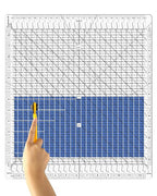 Quilting Ruler- 12.5 * 12.5" Slotted Rulers for Quilting and Sewing Quilt Strip Rulers for Fabric Precise Cutting