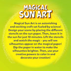 Skillmatics Sun Paper Art Kit - STEM Craft Kit for Kids with Decorative Paper, Stencils & Markers, Create with Sunlight, Mess-Free, Indoor Fun, Gifts for Ages 4, 5, 6, 7, 8, 9, 10, 11, 12
