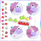 Geyee 68 Pieces Scrapbook Paper Punch Hole Punches Shape Mini Gift Card Punch Small Scrapbooking Shape Cutters for Nail Stamp Supplies DIY Craft Fun Projects, 68 Styles