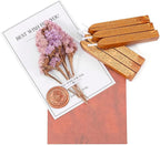 Yoption 12 Pcs Sealing Wax Sticks with Wicks, Antique Wine Red Dark Gold Totem Fire Manuscript Seal Wax for Wax Seal Stamp