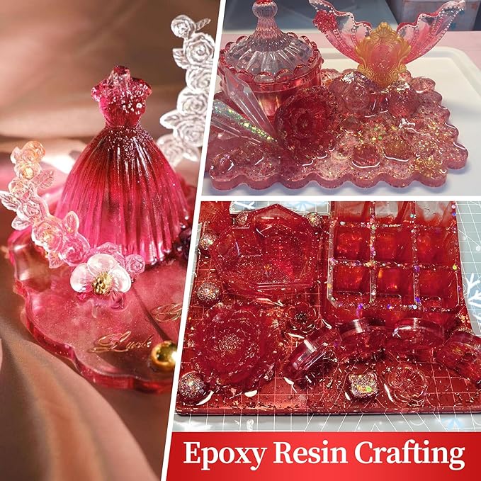Red Mica Powder for Epoxy Resin，Natural Shimmer Mica Powder Used for Coloring car Spray Paint, Candles, soap, Eye Shadow, Lip Gloss, Nail Polish(50g/1.7oz)