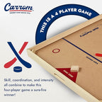 Carrom Champion Nok Hockey Game (Large) — Wooden Board Games for Adults & Children — Indoor and Outdoor Games for Family — Sports Board Games