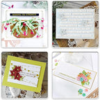 ORIGACH Elegant Everyday Sentiments Words Hot Foil Plate and Die Cuts Sets for DIY Scrapbooking Paper Cards Decor Embossing Foil Handmade Craft