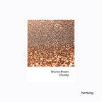 Hemway Polyurethane & Epoxy Resin Glitter 100g / 3.5oz Metallic Crystal Flake Additive for Flooring Jewelry Tumblers Glass Pigment - Chunky (1/40" 0.025" 0.6mm) - Bronze Brown