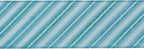 MEEDEE Blue Diagonal Stripe Ribbon 2.5 Inch Blue Satin with Turquoise and Teal Glitter Wired Ribbon for Wreath Bow, Topper Bow, Tree, Garlands (10 Yards)