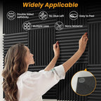 Focusound 300 Pack Double-Sided Sticky Adhesive Dots for Acoustic Foam Panels, Circle Clear Removable Glue Dots for Wall Hanging