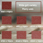 S&F STEAD & FAST Mouse Sander Sandpaper 70pcs, 40 60 80 100 150 240 320 Grit Mouse Sanding Pads, Ryobi Sander Replacement Pad, Detail Sand Paper with Tack Cloth