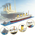 Titanic Architecture Set Micro Building Blocks Model Kit for Adults, Teens and Kids Age of 14+ 1872 Pieces