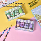 HILAZA 16 Pcs Ice Cream Erasers for Kids, Cute Animal Erasers for Girls, Cool Fun Puzzle Food Erasers for Ice Cream Themed Party Favors