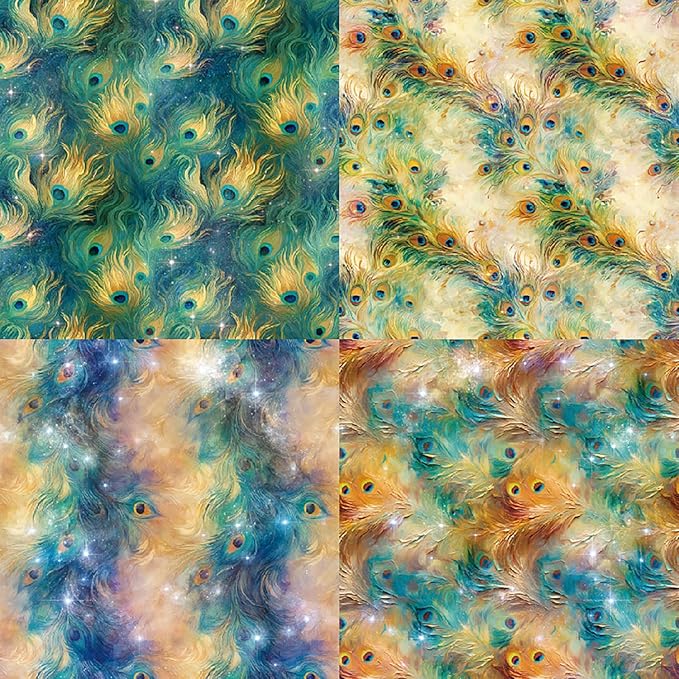 YASMEN Scrapbook Paper Pad 6x6, Patterned Cardstock, Single-Sided Decopodge, DIY Decorative Craft Paper, Scrapbooking Junk Journal Gift Card Making Supplies - 24 Sheets
