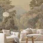 AFZEVEB-Tropical Jungle Wallpaper Landscape Tree Wall murals for Bedroom 159"x107"(Not Peel and Stick)