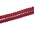 BEL AVENIR Braid Trim 1/2 inch 13.6 Yards French Gimp Basic Sewing Polyester DIY Crafts Costume Home Decorative (Red)