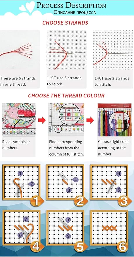 Hopeart Stamped Cross Stitch Kits for Beginner Embroidery Kits for Beginners Adults DIY 11CT Cross Stitch Patterns Needlepoint Kits Crossstitching Kits-Forest Deer 16x20 inch
