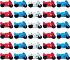 36 Pcs Pencil Eraser Set, 3D Cute Erasers for Kids, Children's Gifts, Party Favor, Classroom School Rewards (Motorcycle)