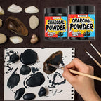 Charcoal Powder for Drawing - Premium Fine Art Charcoal for Sketching, Shading & Blending - Artist Grade for Pencils, Canvas, Paper - Beginners & Professionals (4 Ounces)