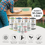 Chalky Chicks All-in-One Chalk Paint for Furniture or Cabinet - 16 Fl Oz - Matte Finish CottonTail White for Metal, Wood Furniture Paint - No Sanding All-in-One for Home Decor & Crafts, USA Made