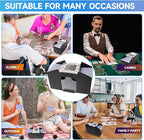 GSE Games & Sports Expert 4-Deck Automatic Card Shuffler, AC/DC-Power & Battery-Operated Shuffler Machines for Playing Cards, Blackjack, Texas Hold'em, Canasta, Bridge, UNO