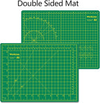 WORKLION Full 9" x 12" Art Self Healing PVC Cutting Mat, Double Sided, Gridded Rotary Cutting Board for Craft, Fabric, Quilting, Sewing, Scrapbooking Project (3 Pack)…