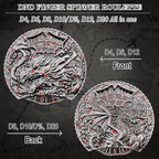 DND Dice Set Roulette: Fidget D4 D6 D8 D10 D10% D12 D20 All in One Metal D&D Spinner Dice - Cool Role Playing Dice Gifts for Dungeons and Dragons TRPG MTG Games Lover Players (Bloodstained)