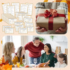 Thanksgiving Day Friendly Feud Game with 2 Answer Buzzers, Fall Holiday Feud Cards for Family Game Night Fun Trivia Quiz for Autumn Pumpkin Party Office Class Groups Team Building