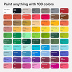 ARTISTRO Watercolor Paint Set, 100 Vivid Colors in Portable Box, Palette set Including Metallic, Fluorescent, Pastel Colors. Perfect Travel Watercolor Set for Artsits, Amateur, Hobbyists and Painting Lovers