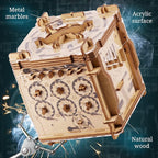 iDventure Cluebox Cambridge Labyrinth – Wooden 3D Puzzle Box – Escape Room Brain Teaser Gift – Money Puzzle Box for Adults & Men