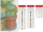 Maydiyer 11CT Stamped Cross Stitch Kits Pre-Printed Embroidery Kit, DMC Threads Needlework Sets-Cactuses 16.9×17.7 inch