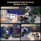 Yahboom ROS2 Robot Kit with Jetson Orin NX 16GB Super Large AI Model with 6DOF Robotic Arm AI Voice Interaction Module Supports 3D AI Vision App Control