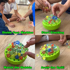 Funwares WobbleBall Marble Balance Game, 50 Marbles Included, Skill & Dexterity Games for Kids & Adults, Family Party Game for 1-4 Players, Ages 6+