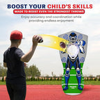 Inflatable Football Target - Double-Sided Toss Training Game with Mini Footballs - Fun Kids Throwing Football Games for Indoors, Outdoors, Birthdays, Camping, Beach - 65 Inch