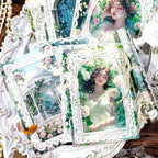 Lace border Scrapbook Paper Set, 150 PCS Goddess of romance Ephemera Pack for Junk Journaling, Scrapbooking, Crafting, DIY Projects, Diaries, and Art Supplies