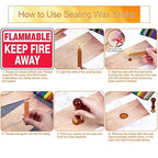 Anezus 26Pcs Antique Sealing Wax Sticks with Wicks for Postage Letter Retro Vintage Wax Seal Stamp, Assorted Colors