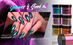 TECHAROOZ Cyan-Blue-Purple 40g- Chameleon Mica Powder Color Shift Mica Powder, Holographic Glitter for UV & Epoxy Resin Supplies, Eyeshadow, Acrylic Paint, Nail Decor, Slime