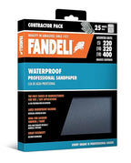 Fandeli | Waterproof Sandpaper | for Car Polishing, Wooden Furniture Sanding and Metal Sanding | Water Resistant (Assorted Grits (220, 320, 400))
