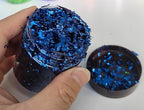 Gilding Flakes,Gold Foil Flakes for Resin,Blue Red Purple Pink Metallic Foil Flakes for Resin Jewelry Making,Nails,Painting Art,Crafts and Slime (Dark Blue)