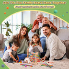 Montessori Game Wooden Board Game, 42 Colorful Wooden Sticks Dice Game Math Educational Toys for 3 4 5 6 Years Old, Fine Motor Skills Toys & Counting Toy Family Game Travel Toys Gifts for Kids