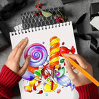 OSIMIG 5 Pack Sketch Book 8.5" x 11" Set, Top Spiral Bound Sketch Pad 150 Sheet Total (68lb/100gsm), Drawing Paper Pad, Sketch Book for Kids, Artist, Adult Art Supplies