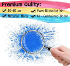 Mica Powder - 60g Mica Powder for Epoxy Resin - Pearl Pigment Powder Dye for Resin/Eye Shadow/Soap Making/Nails/Bath Bombs etc. (Sky Blue)
