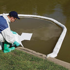 PIG Oil Boom - Oil-Only Absorbent Boom - 8 Pack - 3" x 10' Boom - Absorbs up to 2 gallons per Boom - BOM406