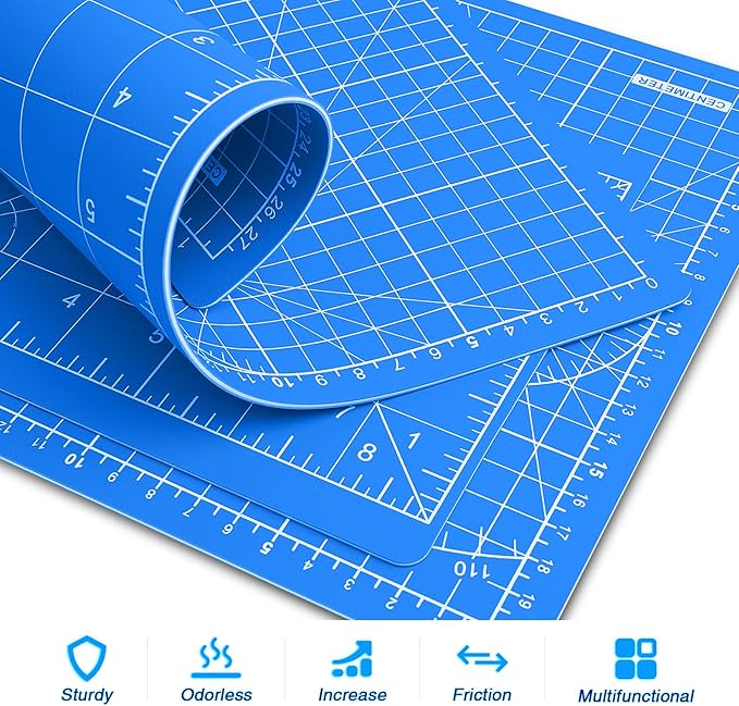DIYSELF Cutting Mat 9x12in, Self Healing Mat for Crafts, Sewing & Quilting