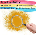 Mica Powder - 60g Mica Powder for Epoxy Resin - Pearl Pigment Powder Dye for Resin/Eye Shadow/Soap Making/Nails/Bath Bombs etc. (Glod)
