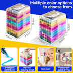 Fine&Soft Tip Acrylic Paint Markers Pen Set, For Surfaces Such as Stone, Canvas, Glass, Metal, etc,Writing, Quick Drying, Long-Lasting,Waterproof & Fade Resistant. (60 Colors)