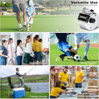 Clicker Counter, Metal Hand Tally Counter Clicker with 4 Digit Display, Pitch Counter for Golf Stroke, Baseball, Coaching, Knitting, Lap, Row Sport, Silver