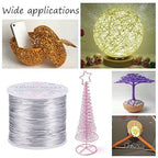 BENECREAT 20 Gauge 770FT Colored Aluminum Craft Wire - Deep Sky Blue Floral & Jewelry Beading Wire
