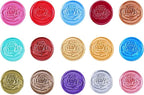 Yoption 15Pcs Sealing Wax Sticks with Wicks for Wax Seal Stamp, Wedding Invitations, Gift Packaging, Christmas (15 Colors)