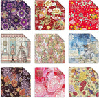 Origami 6x6 Paper Kit 150 Sheets 150 Vivid Colors Double Sided Same Printed Traditional Patterns Square for Arts Crafts Projects Japan Traditional Chiyo.Flower
