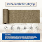 KING MOUNTAIN Linen Repair Patches, Self-Adhesive Linen Fabric Patches, 4 X 63 inch Extra Size, Multi Color, Can be Used for Linen Sofa Repair and Linen Clothes Repair (Brown)